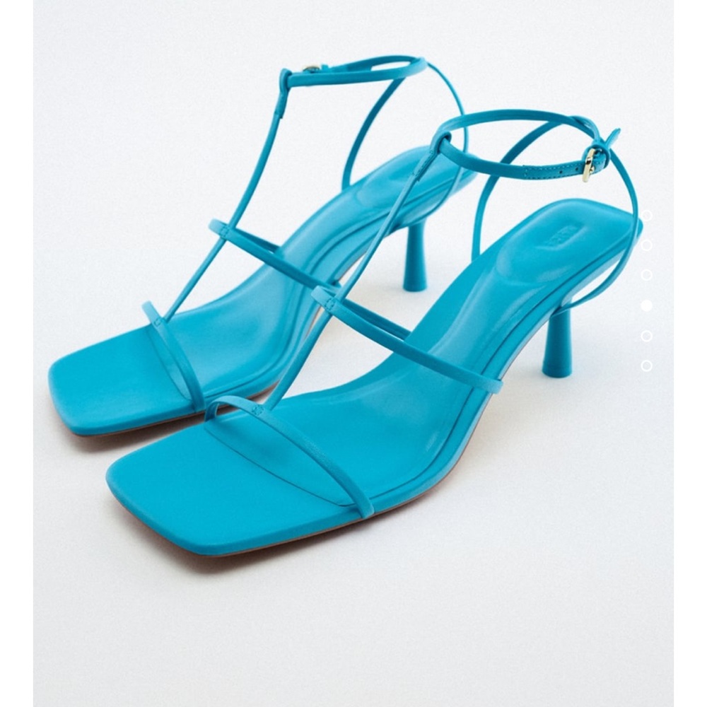 Zara strappy heels bloggers fav